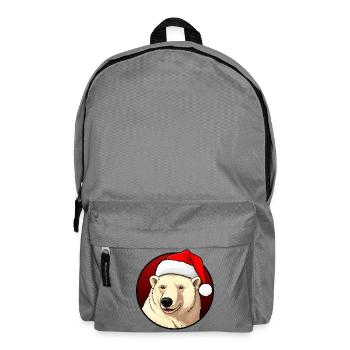 Eisbären Weihnachten - Rucksack - Mittelgrau - Vorne