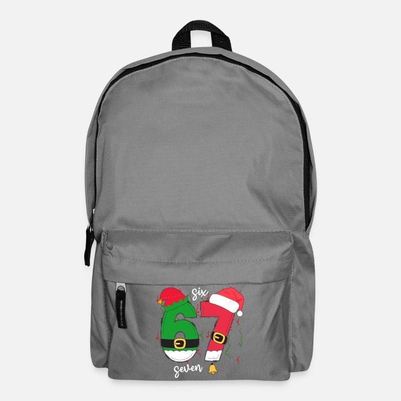 Funny 6-7 Meme Six Seven Xmas - Rucksack - Mittelgrau