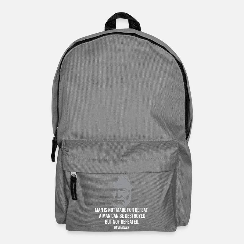 Ernest Hemingways Zitat - Rucksack - Mittelgrau
