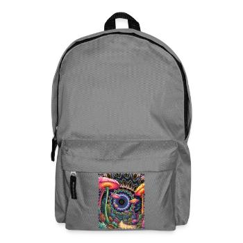 Kaleidoscope Forest Trail Mushrooms - Backpack - elephant grey - Front