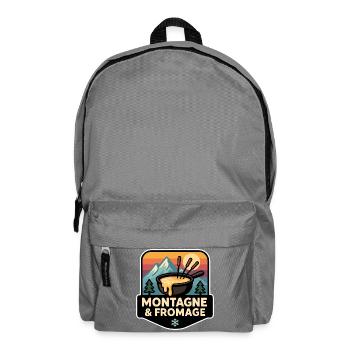 Mountain and Cheese Fondue Savoyarde Alpine - Backpack - elephant grey - Front