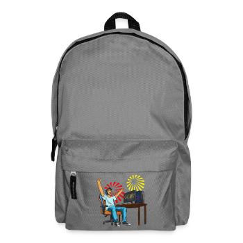 Gaming Victory! - Backpack - elephant grey - Front