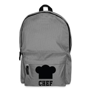 Chef Toque - Kitchen - Cook - Backpack - elephant grey - Front