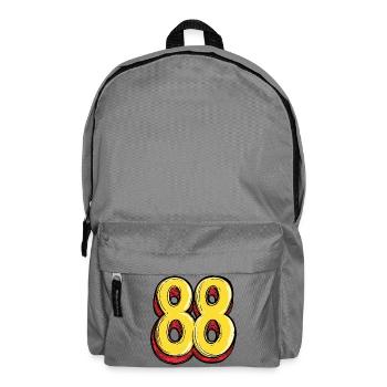 88 Number Colorful - Backpack - elephant grey - Front