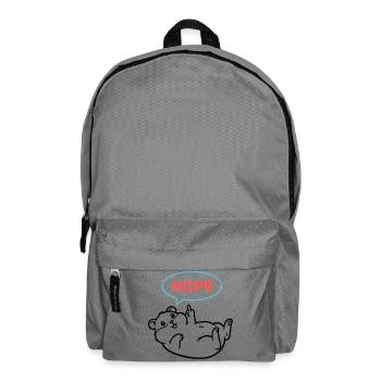 Hamster Nope Comic Farbig - Rucksack - Mittelgrau - Vorne