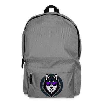 Husky Glam-Lila-Brille - Rucksack - Mittelgrau - Vorne