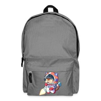 Astronaute chat en combinaison spatiale - Sac à dos - gris éléphant - Devant