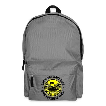Schwarz Gelb Fans - Rucksack - Mittelgrau - Vorne