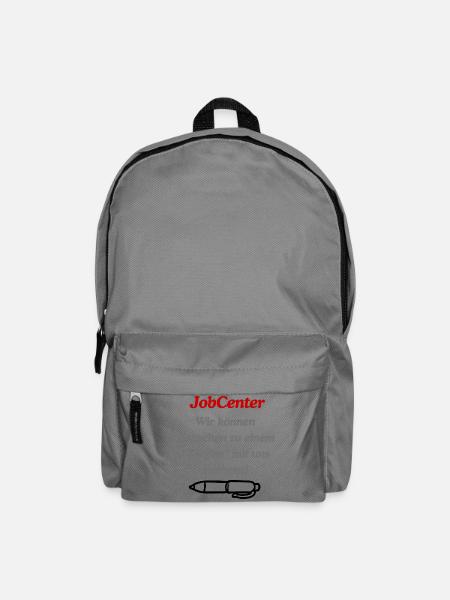 JobCenter Zwangstreffen Satire - Rucksack - Mittelgrau