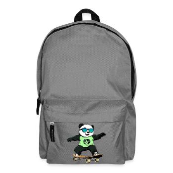Panda Skateboard - Sac à dos - gris éléphant - Devant