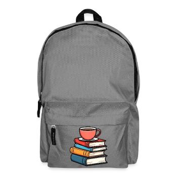 Bücher  - Rucksack - Mittelgrau - Vorne