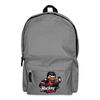 Ente Hockey Maskottchen - Rucksack - Mittelgrau - Vorne