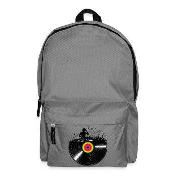 DJ Vinyl Party Music Club Design - Sac à dos - gris éléphant - Devant