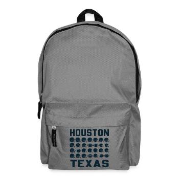 Grille de football du Texas avec casques - Sac à dos - gris éléphant - Devant