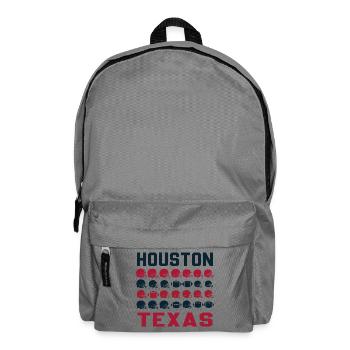 Houston Texas Retro Football - Rucksack - Mittelgrau - Vorne