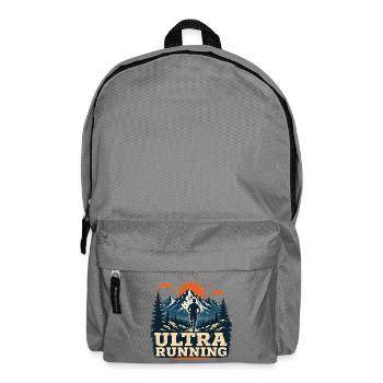 Ultra course à pied - Sac à dos - gris éléphant - Devant