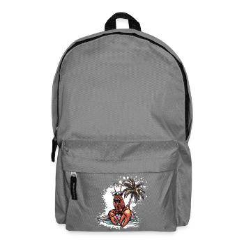Lobster Crab Summer Holiday - Backpack - elephant grey - Front