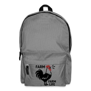 Logo de la Vie à la Ferme Rooster - Sac à dos - gris éléphant - Devant