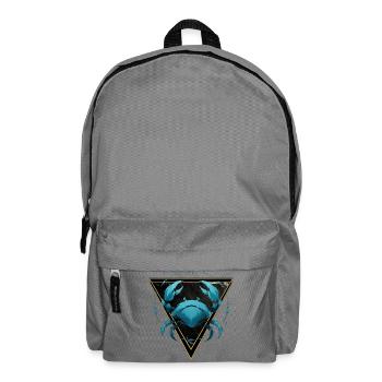 Wasserzeichen des Krebses – Tierkreis von Kék-Ina - Rucksack - Mittelgrau - Vorne
