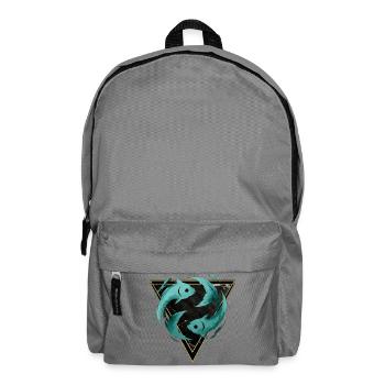 Fische-Wasserzeichen – Tierkreis von Kék-Ina - Rucksack - Mittelgrau - Vorne