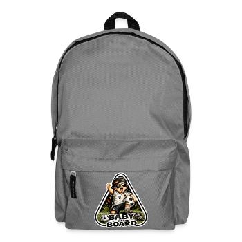 Baby auf dem Platz Fußball Deutschland - Rucksack - Mittelgrau - Vorne