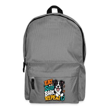 Border Collie - Backpack - elephant grey - Front