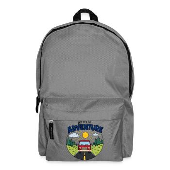 Say Yes to Adventure Van - Backpack - elephant grey - Front