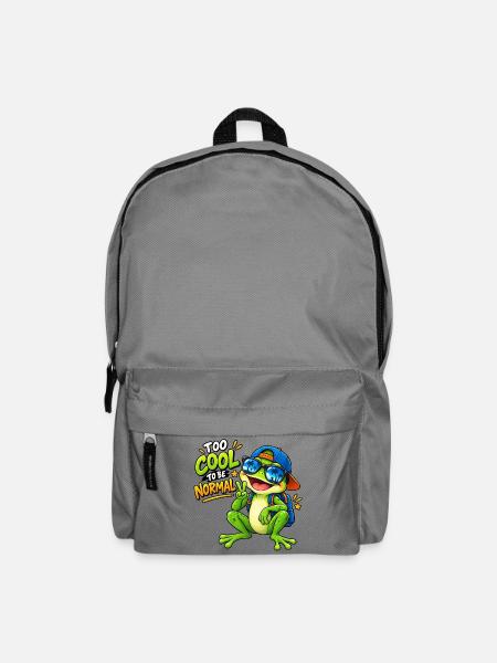 Too Cool To Be Normal lustiges Froschkinder-T-Shirt - Rucksack - Mittelgrau