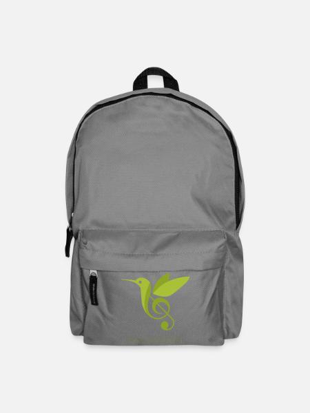 Music Takes Flight – Kolibri Musik Design - Rucksack - Mittelgrau