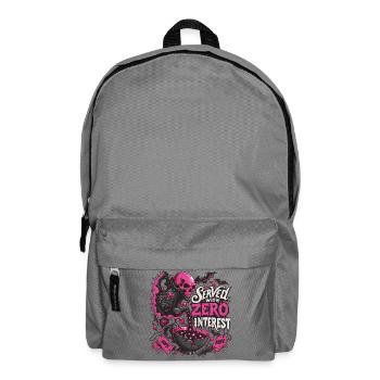 Kaffee Totenkopf Pink Gothic - Rucksack - Mittelgrau - Vorne