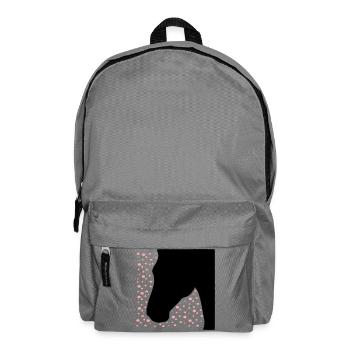 Pferd Punkte - Rucksack - Mittelgrau - Vorne