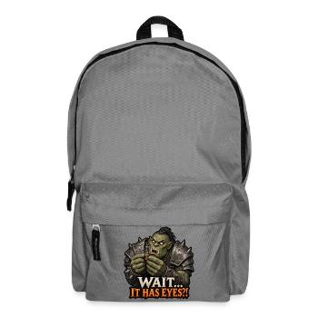 Wait... It Has Eyes?! – Tabletop Ork Miniatur - Rucksack - Mittelgrau - Vorne