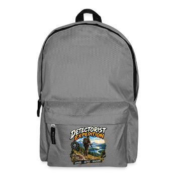 Detektorist-Expedition-Metalldetektor-Abenteuer - Rucksack - Mittelgrau - Vorne