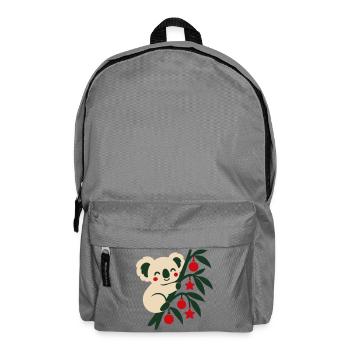 Koala Weihnachten Illustration - Rucksack - Mittelgrau - Vorne