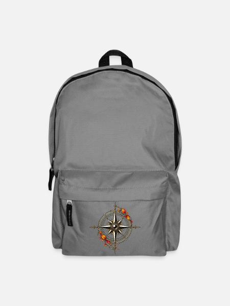 Kompassrose des Herbstes - Rucksack - Mittelgrau