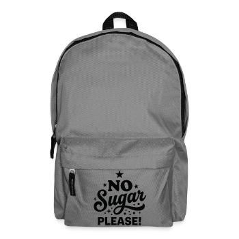 Kein Zucker bitte Handlettered-Design - Rucksack - Mittelgrau - Vorne