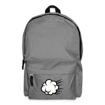 Wolkenbruch Karikatur - Rucksack - Mittelgrau - Vorne