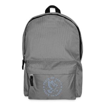 Friede auf Erden Blaue Taube - Rucksack - Mittelgrau - Vorne