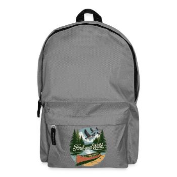 Find Your Wild – Canoe Adventure - Rucksack - Mittelgrau - Vorne