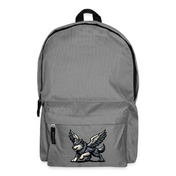 Winged Wolf Majestic - Backpack - elephant grey - Front