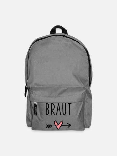 Braut Herz Amor Pfeil Junggesellenabschied - Rucksack - Mittelgrau