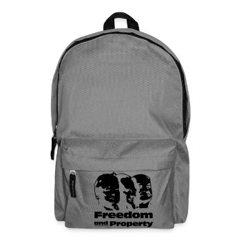 Freedom and Property - Rucksack - Mittelgrau - Vorne
