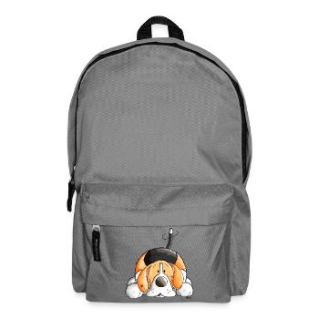 Happy Beagle - Backpack - elephant grey - Front
