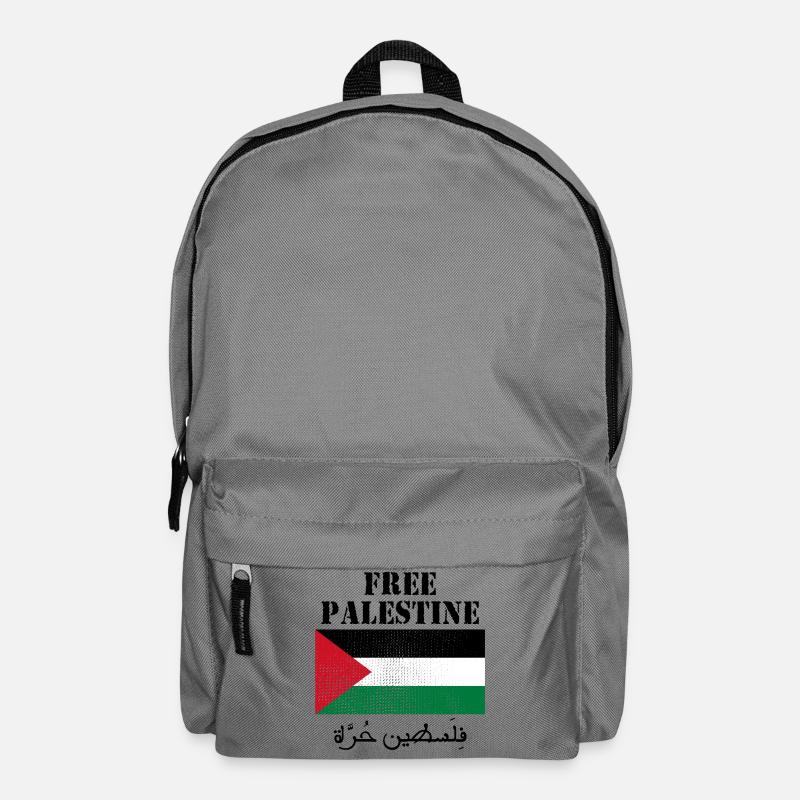 Freie Palästina-Flagge - Rucksack - Mittelgrau