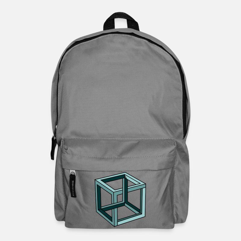 Escher Impossible Cube - Backpack - elephant grey