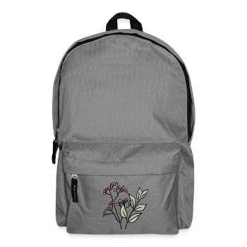 Feuilles et baies - Sac à dos - gris éléphant - Devant