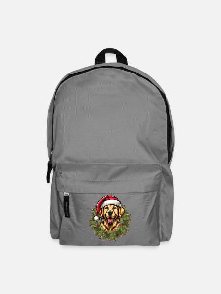 Golden Retriever zu Weihnachten 🎄 - Rucksack - Mittelgrau