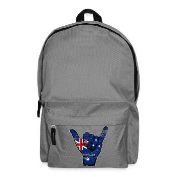 Australia Flag Surfing Symbol Used - Backpack - elephant grey - Front
