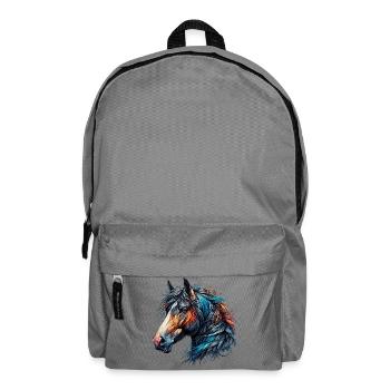 Pferd - Rucksack - Mittelgrau - Vorne