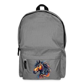Pferd - Rucksack - Mittelgrau - Vorne